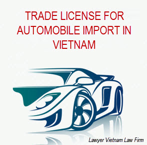 Trade license for automobile import in Vietnam