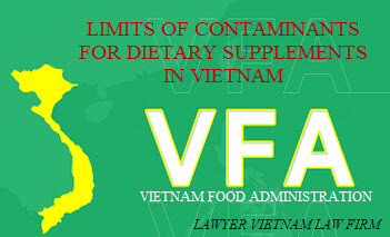 Limits of contaminants for dietary supplements in Vietnam