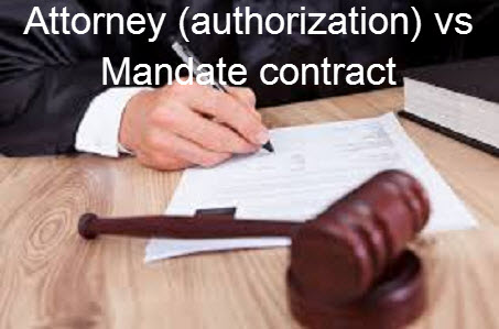 Power of Attorney (authorization) vs mandate contract in Vietnam