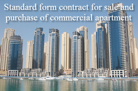 Standard form contract for sale and purchase of commercial apartment