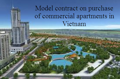 model contract on purchase of commercial apartments in Vietnam