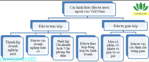 Các hình thức đầu tư nước ngoài vào Việt Nam