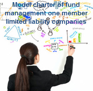 Model charter of fund management one member limited liability companies