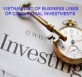 Vietnam list of business lines of conditional investments